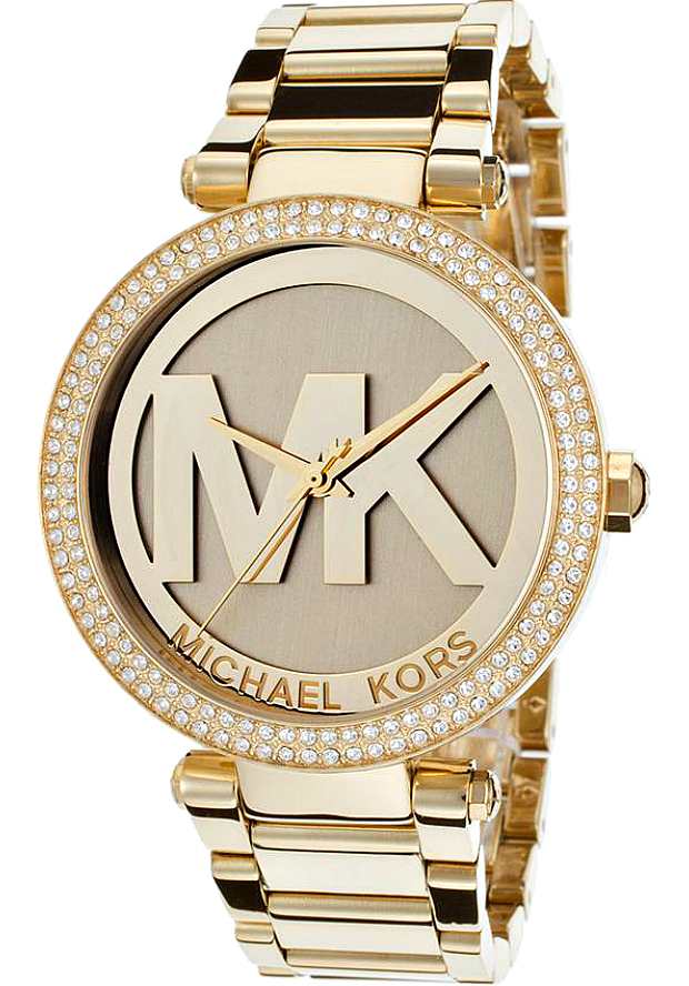 Michael Kors Parker Diamonds Gold Dial Gold Steel Strap Watch for Women - MK5784 Buy Now By Michael Kors
