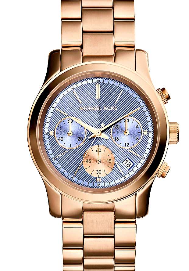 Michael Kors Runway Chronograph Purple Dial Rose Gold Steel Strap Watch For Women - MK6163 Buy Now By Michael Kors