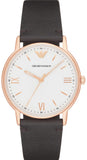Emporio Armani Dress Quartz White Dial Brown Leather Strap Watch For Men - AR11011 Buy Now By Emporio Armani