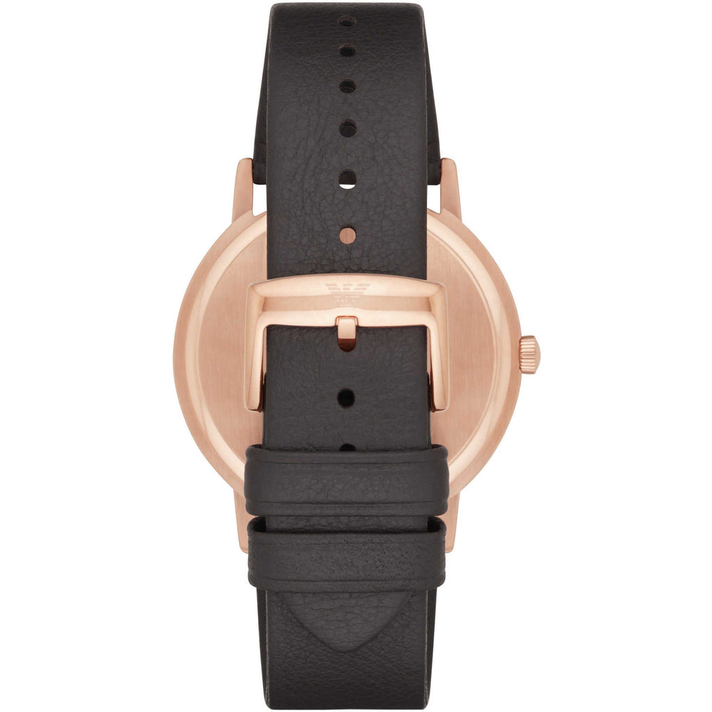 Emporio Armani Dress Quartz White Dial Brown Leather Strap Watch For Men - AR11011 Buy Now By Emporio Armani