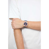 Maserati Potenza 42mm Rose Gold & Blue Dial Blue Leather Strap Watch For Men - R8851108027 Buy Now By Maserati