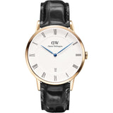Daniel Wellington Dapper Reading White Dial Black Leather Strap Watch For Men - DW00100107 Buy Now By Daniel Wellington