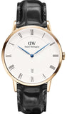 Daniel Wellington Dapper Reading White Dial Black Leather Strap Watch For Men - DW00100107 Buy Now By Daniel Wellington