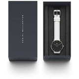 Daniel Wellington Classic Petite Bondi Black Dial White Leather Strap Watch For Women - DW00100284 Buy Now By Daniel Wellington