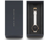 Daniel Wellington Classic Petite Bondi Black Dial White Leather Strap Watch For Women - DW00100285 Buy Now By Daniel Wellington