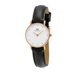 Daniel Wellington Classic Sheffield White Dial Black Leather Strap Watch For Women - DW00100076 Buy Now By Daniel Wellington