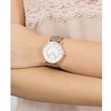 Marc Jacobs Roxy White Dial Cement Brown Leather Strap Watch for Women - MJ1533 Buy Now By Marc Jacobs