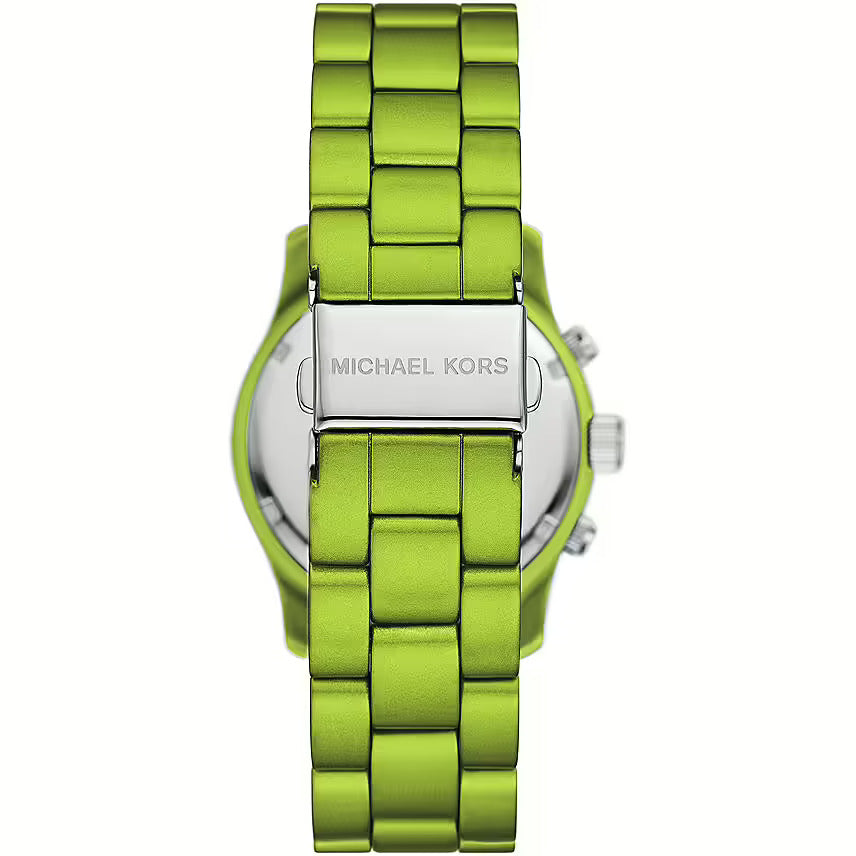 Michael Kors Runway Limited Edition Green Dial Green Steel Strap Watch for Women - MK7480LE Buy Now By Michael Kors
