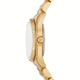 Michael Kors Lexington Pave Three-Hand Green Dial Gold Steel Strap Watch for Women - MK4842 Buy Now By Michael Kors