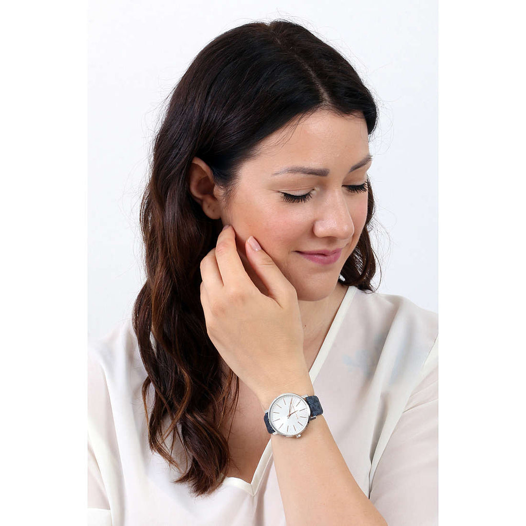 Michael Kors Pyper Quartz Silver Dial Blue Leather Strap Watch For Women - MK7244 Buy Now By Michael Kors