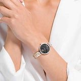 Swarovski Cosmopolitan Black Dial Rose Gold Steel Strap Watch for Women - 5517797 Buy Now By Swarovski