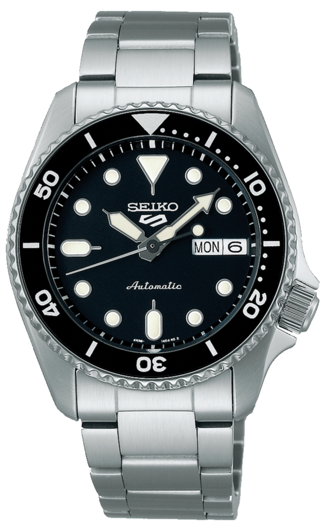 Seiko 5 Sports SKX Automatic Black Dial Silver Steel Strap Watch For Men - SRPK29K1 Buy Now By Seiko