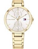 Tommy Hilfiger Angela White Dial Gold Steel Strap Watch for Women - 1782128 Buy Now By Tommy Hilfiger