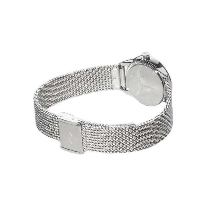 Calvin Klein Minimal Grey Dial Silver Mesh Bracelet Watch for Women - K3M2312X Buy Now By Calvin Klein