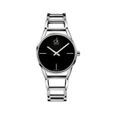 Calvin Klein Stately Black Dial Silver Steel Strap Watch for Women - K3G23121 Buy Now By Calvin Klein