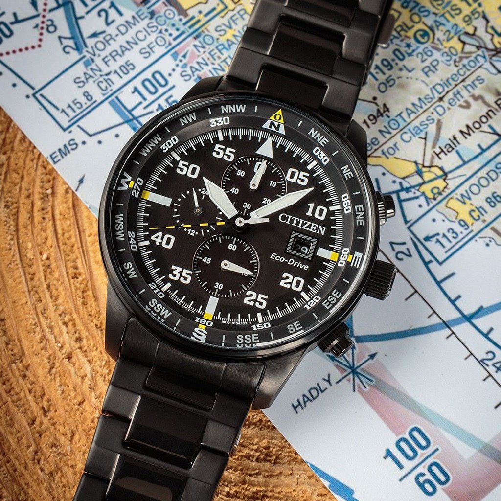 Citizen Sports Eco Drive Black Dial Black Steel Strap Watch For Men - CA0695-84E Buy Now By Citizen