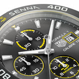 Tag Heuer Formula 1 Chronograph Senna Black Dial Black Leather Strap Watch for Men - CAZ101AJ.FC6487 Buy Now By Tag Heuer