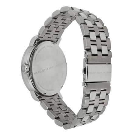 Marc Jacobs Fergus Black Dial Silver Steel Strap Watch for Men - MBM5075 Buy Now By Marc Jacobs