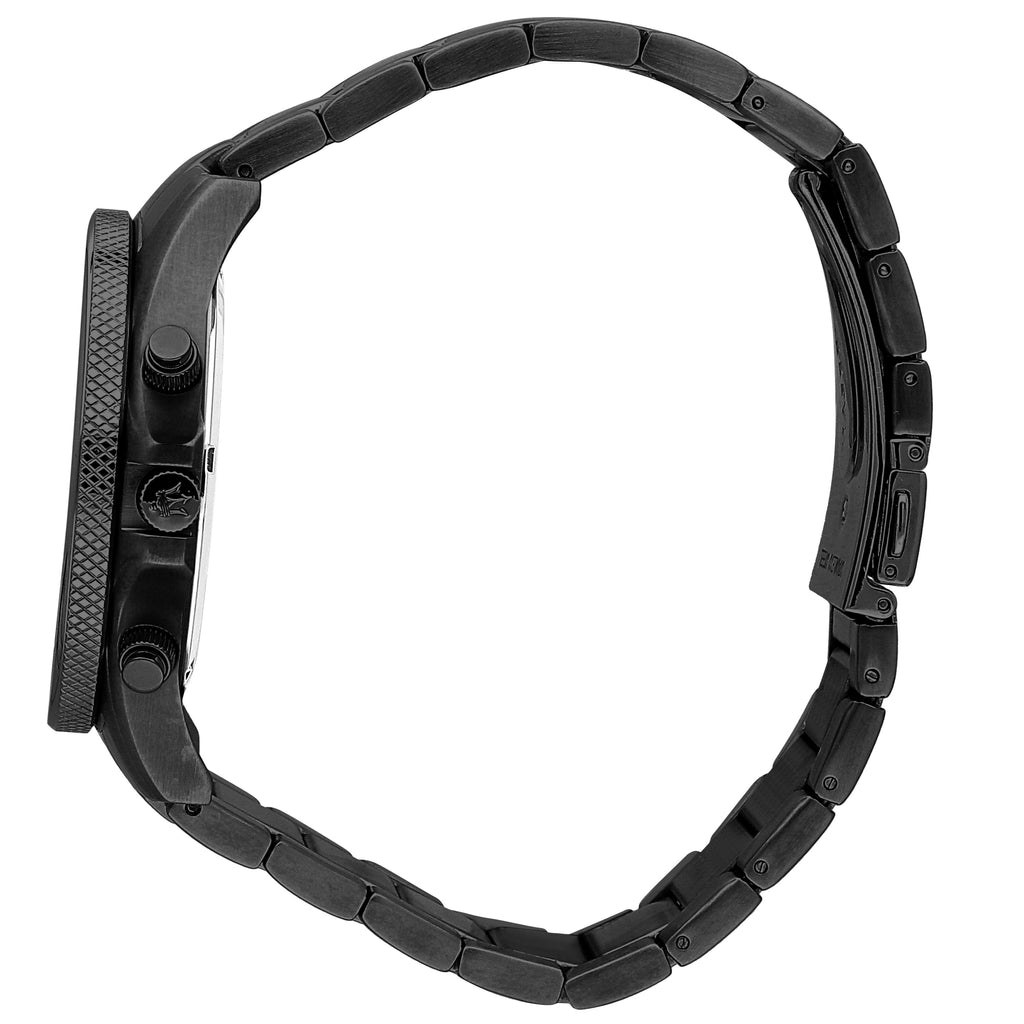 Fossil Bowman Chronograph Black Dial Black Steel Strap Watch for Men - FS5603 Buy Now By Fossil