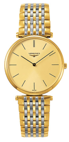 Longines La Grande Classique De Longines Gold Dial Two Tone Mesh Bracelet Watch for Women - L4.755.2.32.7 Buy Now By Longines