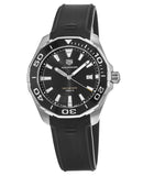 Tag Heuer Aquaracer Quartz Black Dial Black Rubber Strap Watch for Men - WAY101A.FT6141 Buy Now By Tag Heuer