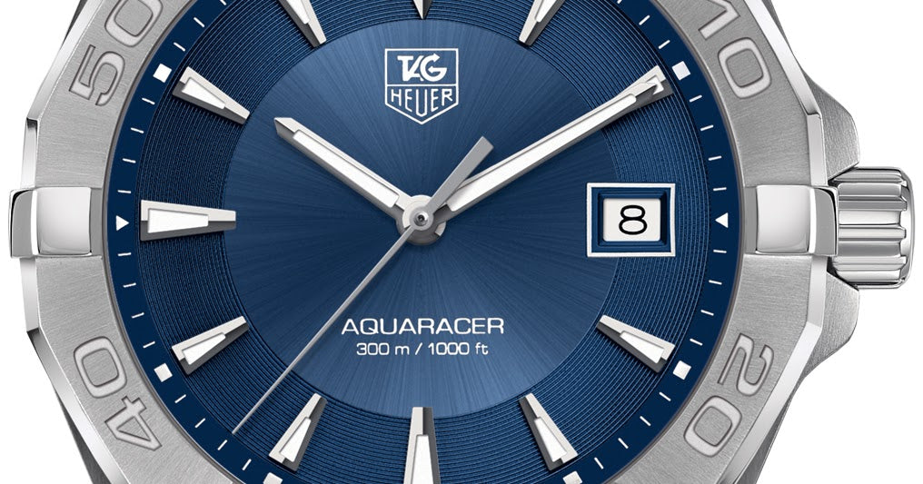 Tag Heuer Aquaracer Quartz Blue Dial Silver Steel Strap Watch for Men - WAY1112.BA0928 Buy Now By Tag Heuer