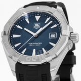 Tag Heuer Aquaracer Quartz Blue Dial Black Rubber Strap Watch for Men - WAY1112.FT8021 Buy Now By Tag Heuer