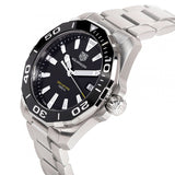 Tag Heuer Aquaracer Black Dial Silver Steel Strap Watch for Men - WAY111A.BA0928 Buy Now By Tag Heuer