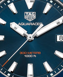 Tag Heuer Aquaracer Blue Dial Blue Rubber Strap Watch for Men - WAY111C.FT6155 Buy Now By Tag Heuer