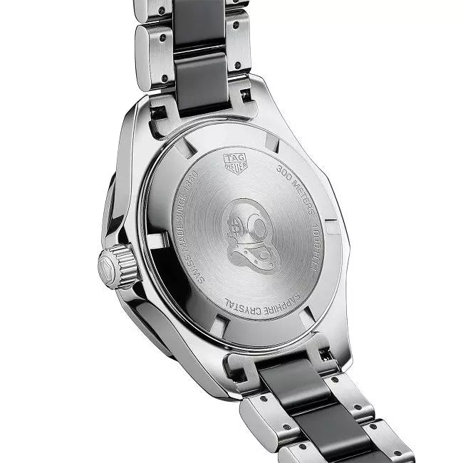 Tag Heuer Aquaracer Quartz Black Dial Two Tone Steel Strap Watch for Men - WAY131A.BA0913 Buy Now By Tag Heuer