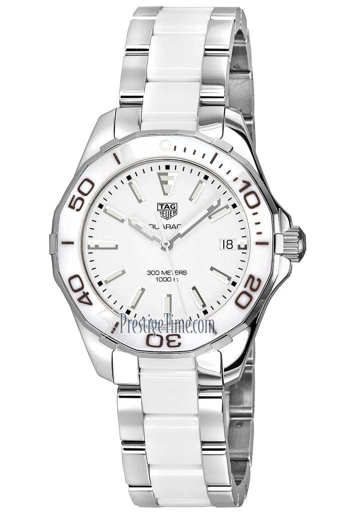 Tag Heuer Aquaracer Quartz White Dial Two Tone Steel Strap Watch Women - WAY131B.BA0914 Buy Now By Tag Heuer