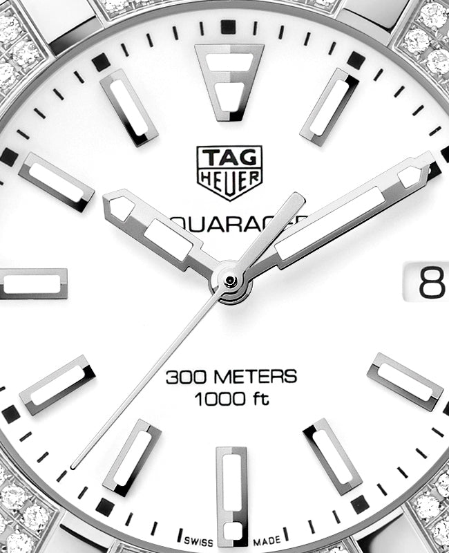 Tag Heuer Aquaracer Diamonds White Dial Two Tone Steel Strap Watch for Women - WAY131F.BA0914 Buy Now By Tag Heuer
