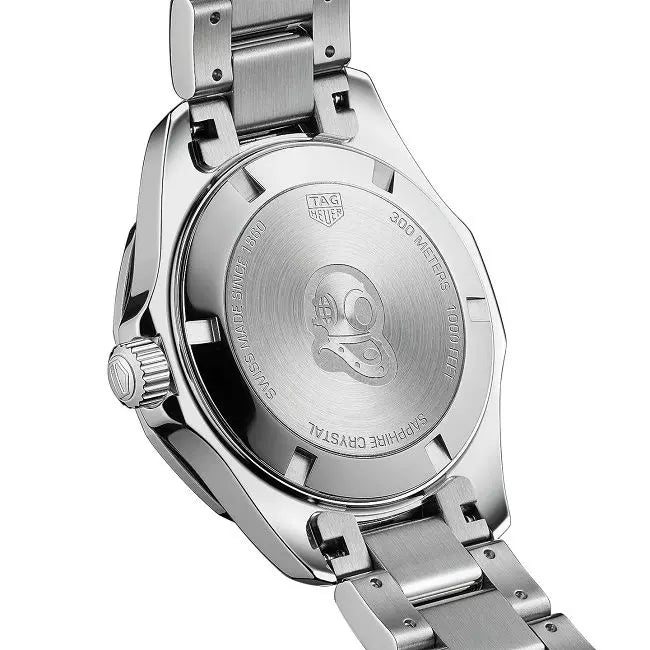 Tag Heuer Aquaracer Quartz Diamonds Black Dial Silver Steel Strap Watch for Women - WAY131P.BA0748 Buy Now By Tag Heuer