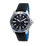 Tag Heuer Aquaracer Calibre 5 Automatic Black Dial Black Nylon Strap Watch for Men - WAY201C.FC6395 Buy Now By Tag Heuer