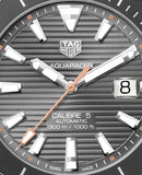 Tag Heuer Aquaracer Caliber 5 Black Dial Brown Leather Strap Watch for Men - WAY201M.FC6474 Buy Now By Tag Heuer