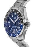 Tag Heuer Aquaracer GMT Calibre 6 Automatic Blue Dial Silver Steel Strap Watch for Men - WAY201T.BA0927 Buy Now By Tag Heuer