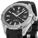 Tag Heuer Aquaracer Automatic Caliber 5 Black Dial Black Rubber Strap Watch for Men - WAY2110.FT8021 Buy Now By Tag Heuer