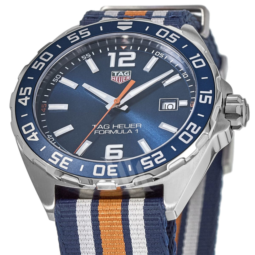 Tag Heuer Formula 1 Quartz Blue Dial Two Tone NATO Strap Watch for Men - WAZ1010.FC8196 Buy Now By Tag Heuer