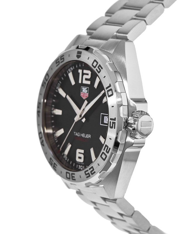 Tag Heuer Formula 1 Black Dial Silver Steel Strap Watch for Men - WAZ1112.BA0875 Buy Now By Tag Heuer
