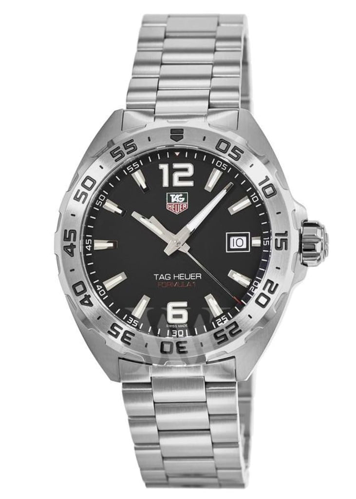 Tag Heuer Formula 1 Black Dial Silver Steel Strap Watch for Men - WAZ1112.BA0875 Buy Now By Tag Heuer