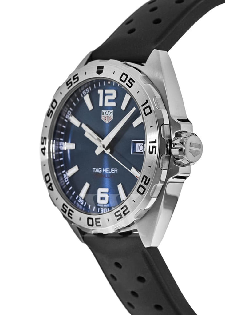 Tag Heuer Formula 1 Quartz Blue Dial Black Rubber Strap Watch for Men - WAZ1118.FT8023 Buy Now By Tag Heuer