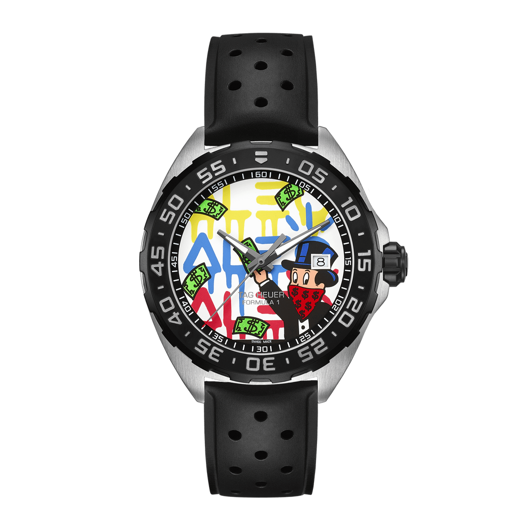 Tag Heuer Formula 1 Alec Monopoly Special Edition Black Rubber Strap Watch for Men - WAZ1119.FT8023 Buy Now By Tag Heuer