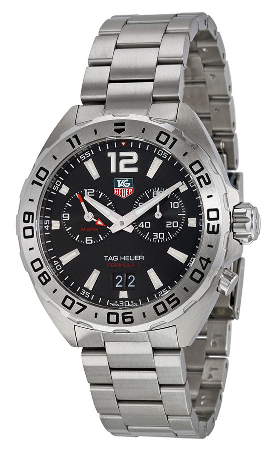 Tag Heuer Formula 1 Black Dial Silver Steel Strap Watch for Men - WAZ111A.BA0875 Buy Now By Tag Heuer