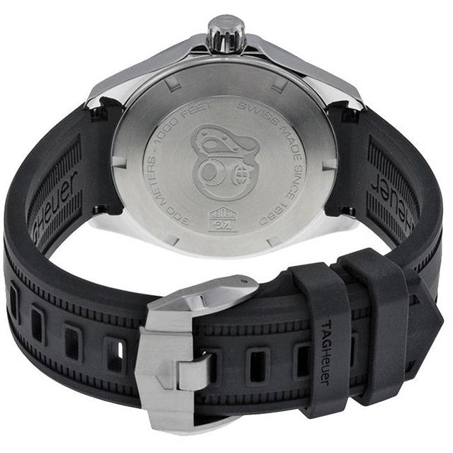 Tag Heuer Aquaracer Quartz Black Dial Black Rubber Strap Watch for Men - WBD1110.FT8021 Buy Now By Tag Heuer