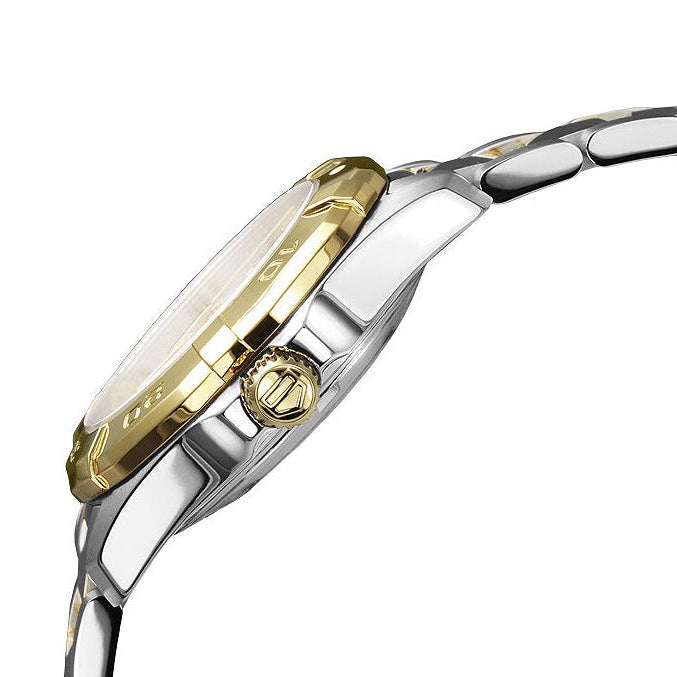 Tag Heuer Aquaracer White Mother of Pearl Dial Two Tone Steel Strap Watch for Women - WBD1322.BB0320 Buy Now By Tag Heuer