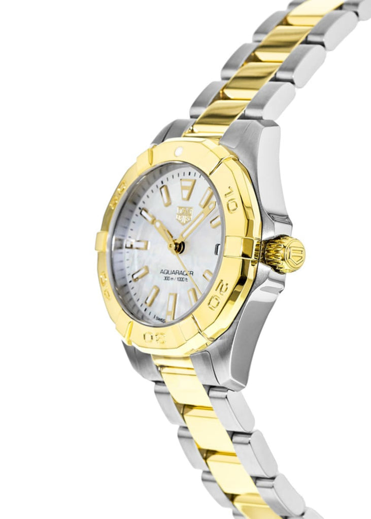 Tag Heuer Aquaracer Mother of Pearl Dial Two Tone Steel Strap Watch for Men - WBD1420.BB0321 Buy Now By Tag Heuer