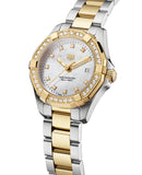 Tag Heuer Aquaracer Diamonds Mother of Pearl Dial Two Tone Steel Strap Watch for Women - WBD1421.BB0321 Buy Now By Tag Heuer