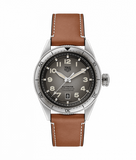 Tag Heuer Autavia Isograph Grey Dial Calfskin Brown Leather Strap Watch for Men - WBE5111.FC8267 Buy Now By Tag Heuer