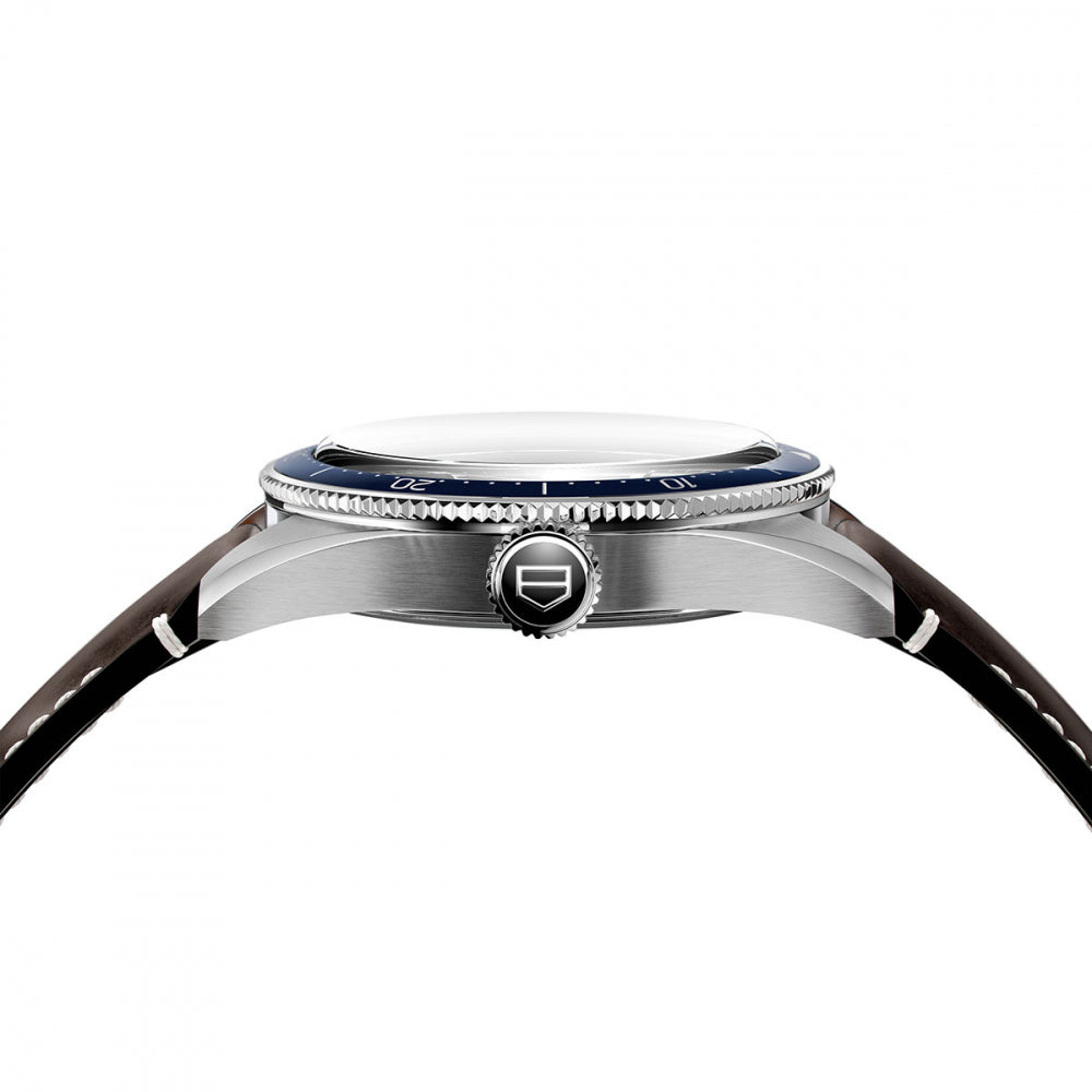 Tag Heuer Autavia Calibre 5 Automatic Blue Dial Brown Leather Strap Watch for Men - WBE5116.FC8266 Buy Now By Tag Heuer