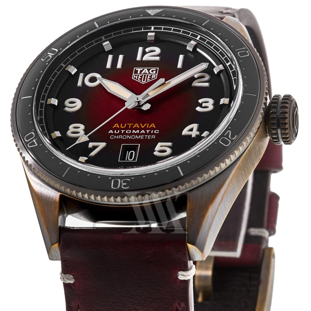 Tag Heuer Autavia Maroon Dial Watch for Men - WBE5193.FC8300 Buy Now By Tag Heuer